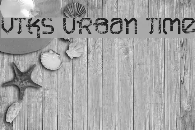 VTKS URBAN TIME Font examples