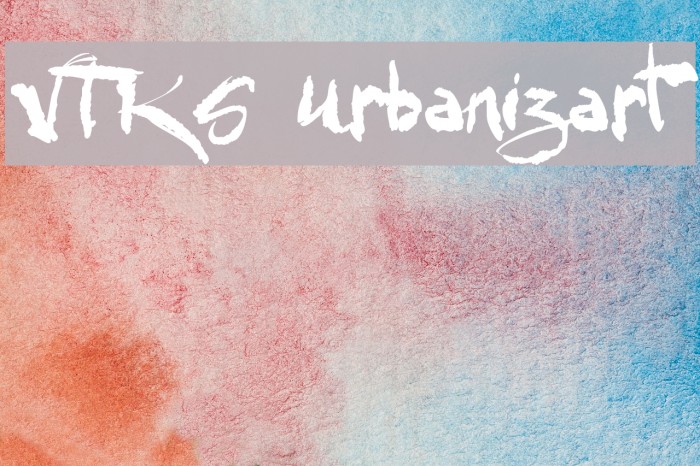 VTKS Urbanizart Font examples