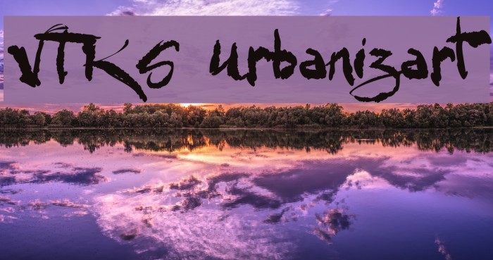 VTKS Urbanizart Font examples