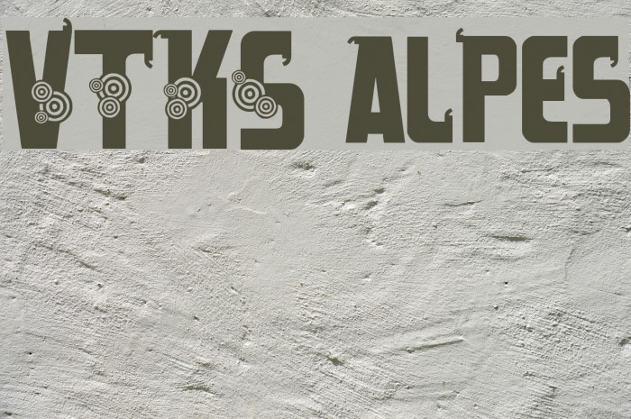 VTKS alpes Font examples