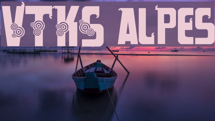 VTKS alpes Font examples