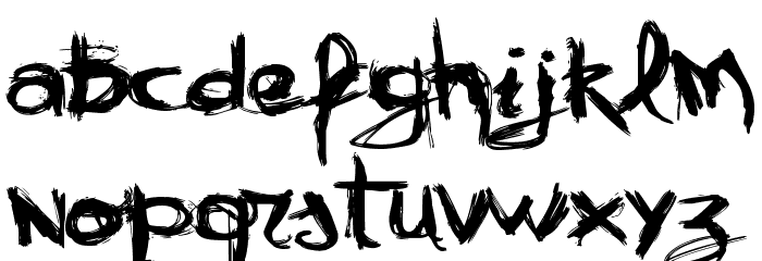 VTKS mural Font LOWERCASE