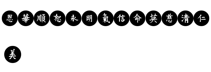 VTMeiOrnaments OnCircle Font LOWERCASE