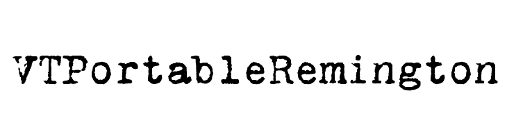 VTPortableRemington फ़ॉन्ट