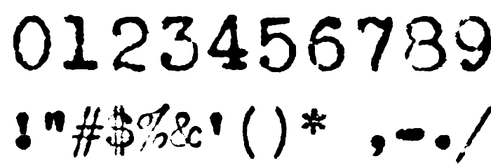 VTPortableRemington Font OTHER CHARS