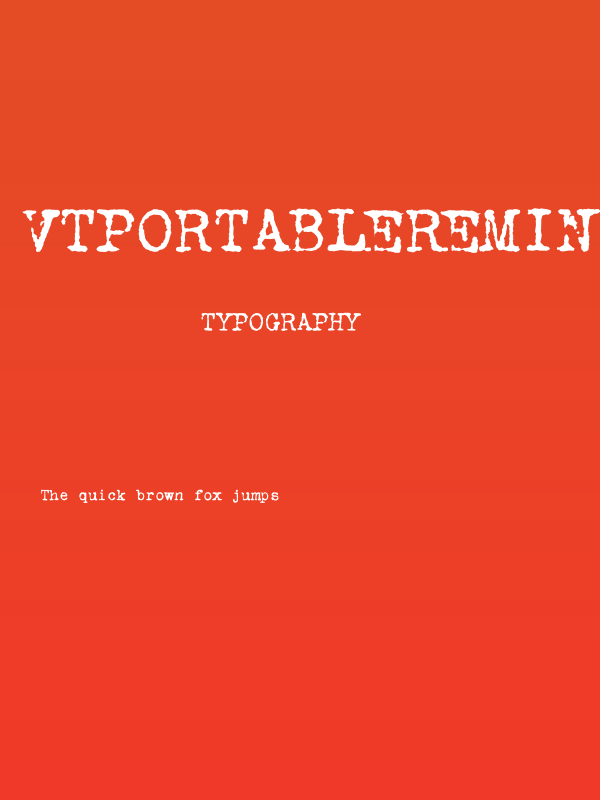VTPortableRemington Poster