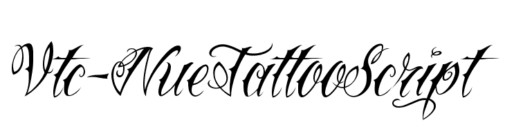 Vtc-NueTattooScript Font