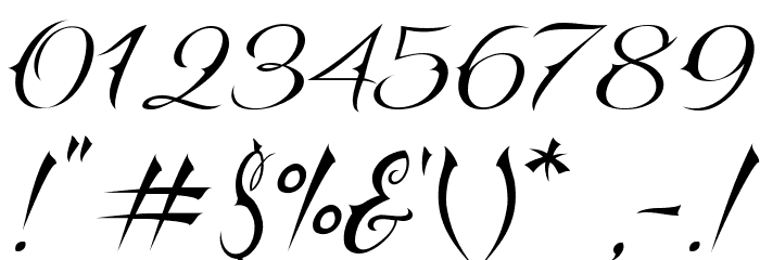 Vtc-NueTattooScript Font OTHER CHARS