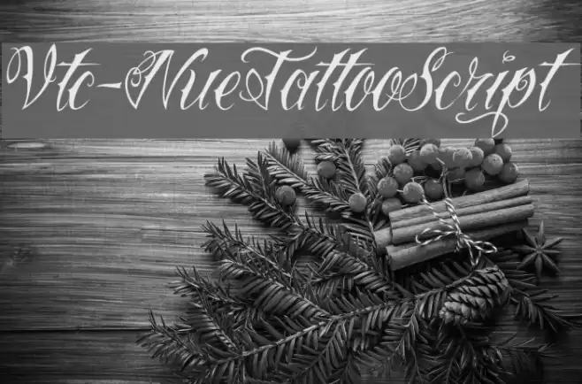 Vtc-NueTattooScript Font examples