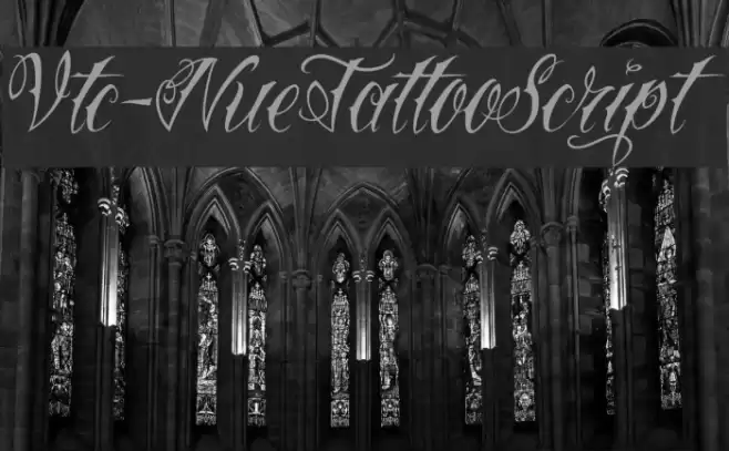Vtc-NueTattooScript Fonte examples