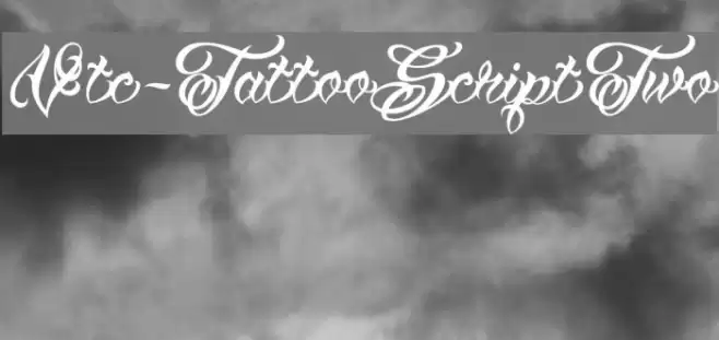Vtc-TattooScriptTwo Font examples