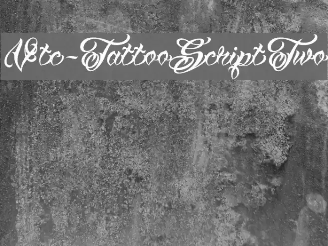 Vtc-TattooScriptTwo Font examples