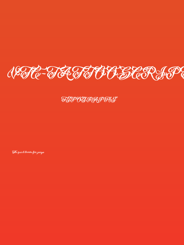 Vtc-TattooScriptTwo Poster