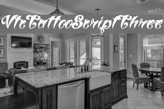 VtcTattooScriptThree Font examples