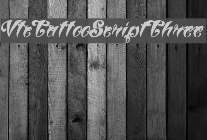 VtcTattooScriptThree Font examples