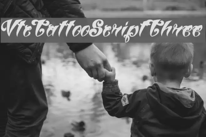 VtcTattooScriptThree Font examples