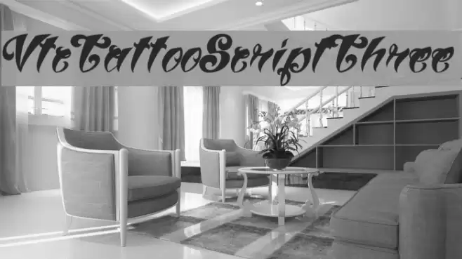 VtcTattooScriptThree Font examples
