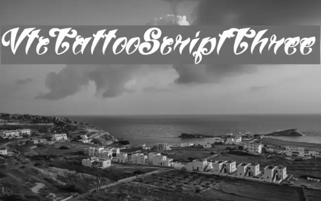 VtcTattooScriptThree Font examples