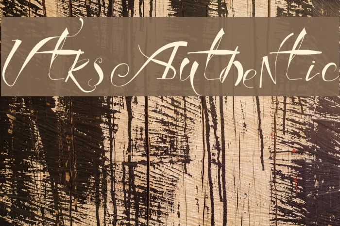 Vtks Authentic Font examples