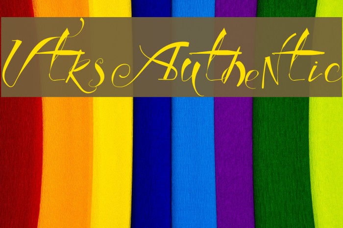 Vtks Authentic Font examples