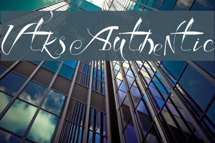 Vtks Authentic Font examples