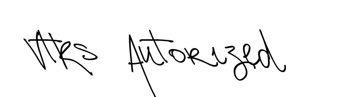 Vtks Autorized 2 Schriftart
