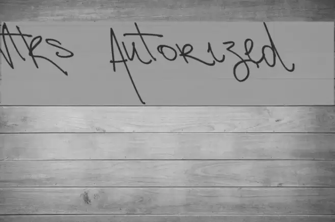 Vtks Autorized 2 Font examples