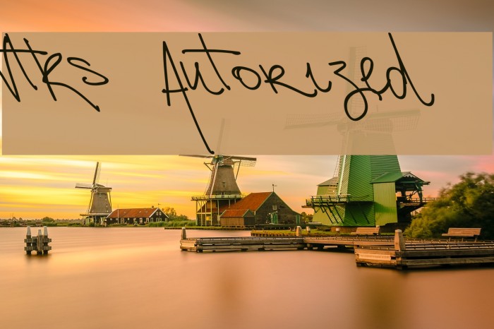 Vtks Autorized 2 Schriftart examples
