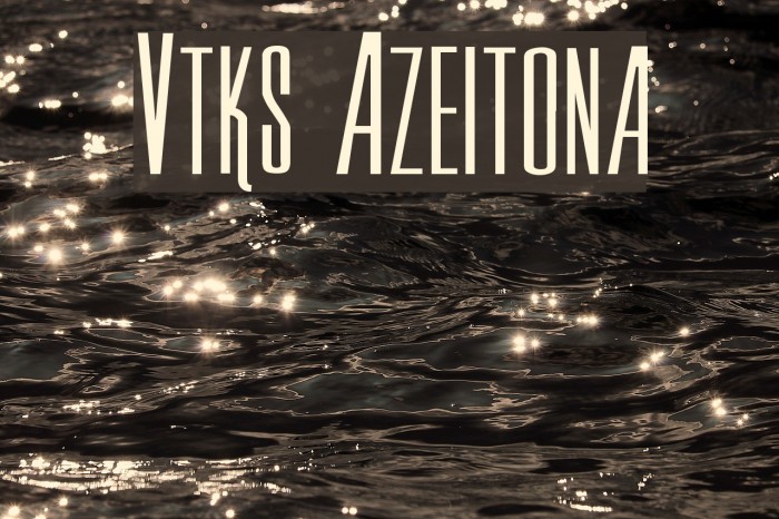Vtks Azeitona Font examples