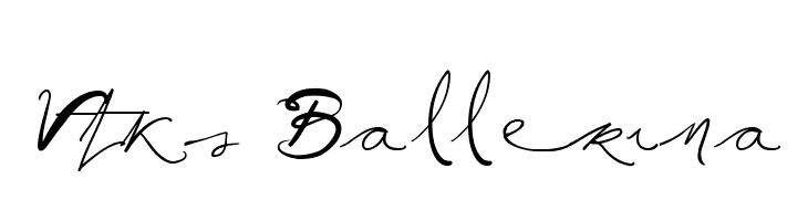 Vtks Ballerina  नि: शुल्क फ़ॉन्ट्स डाउनलोड