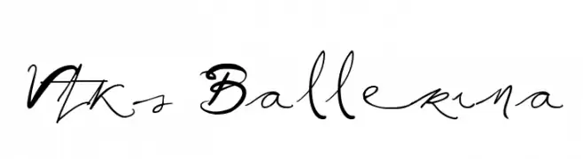 Vtks Ballerina  フリーフォントのダウンロード