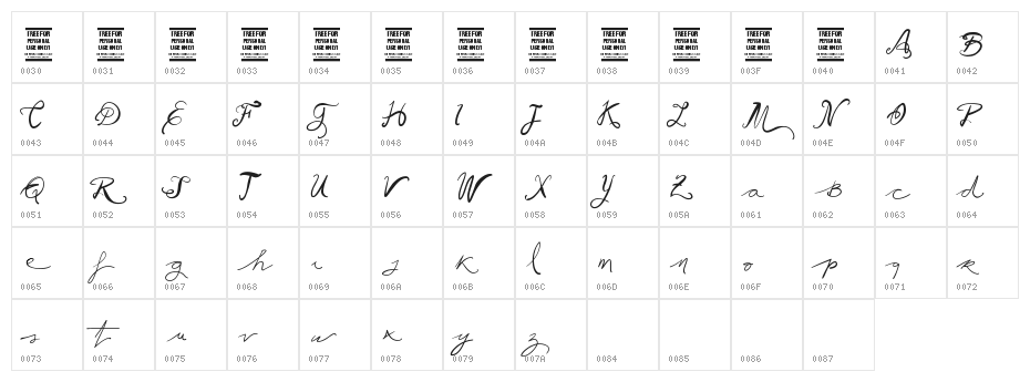 Vtks Ballerina Character Map