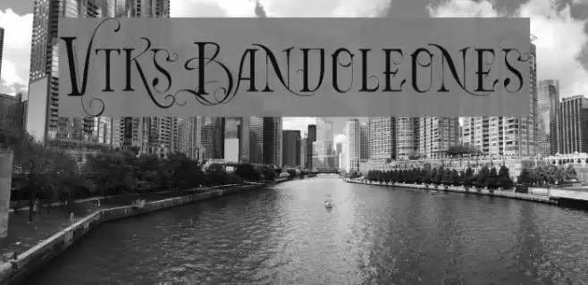 Vtks Bandoleones Font examples