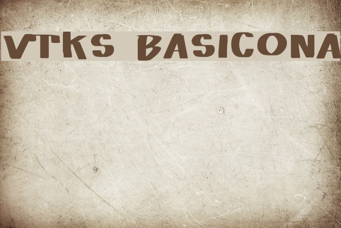Vtks Basicona Font examples