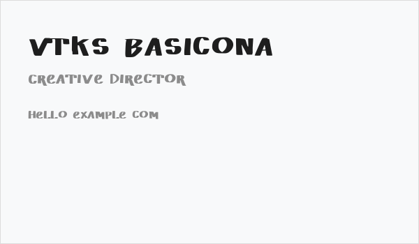 Vtks Basicona Business Card