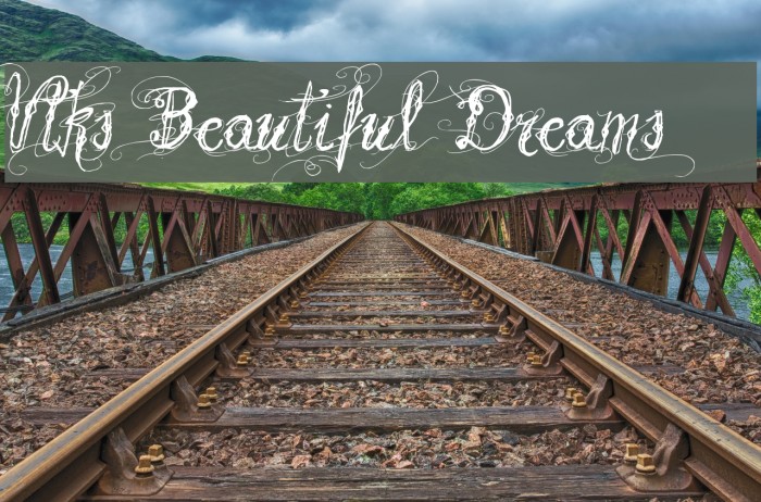 Vtks Beautiful Dreams Font examples