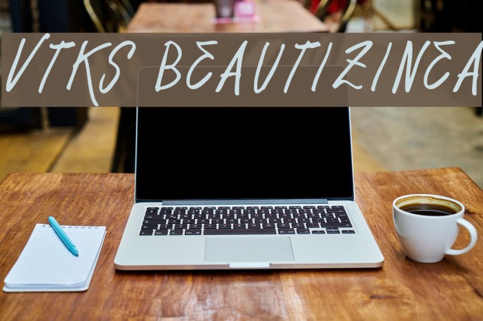 Vtks Beautizinea Font examples