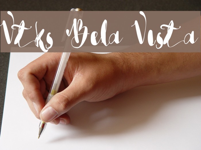 Vtks Bela Vista Font examples