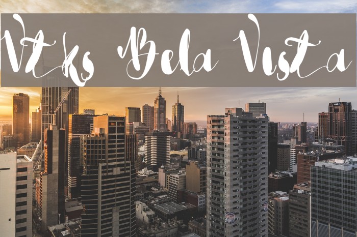 Vtks Bela Vista Font examples