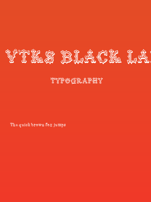 Vtks Black Label Poster