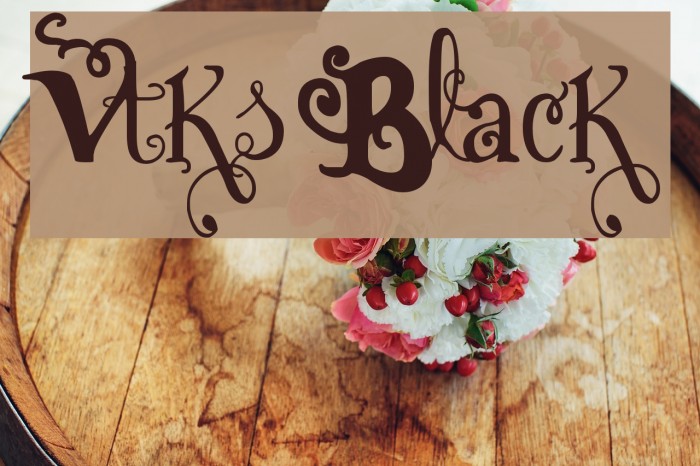 Vtks Black Font examples