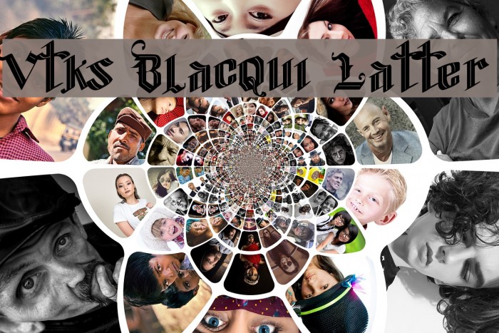 Vtks Blacqui Latter Font examples