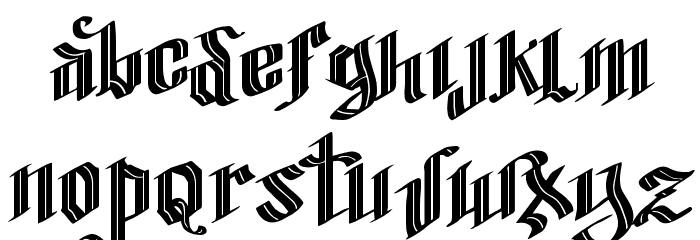 Vtks Blacqui Latter Font LOWERCASE