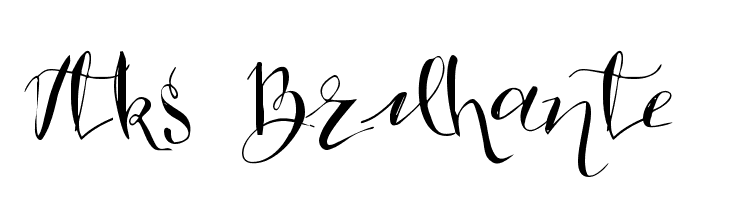 Vtks Brilhante 2  Free Fonts Download