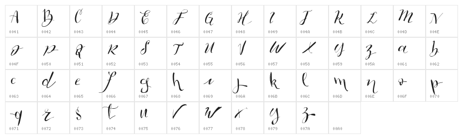Vtks Brilhante 2 Character Map