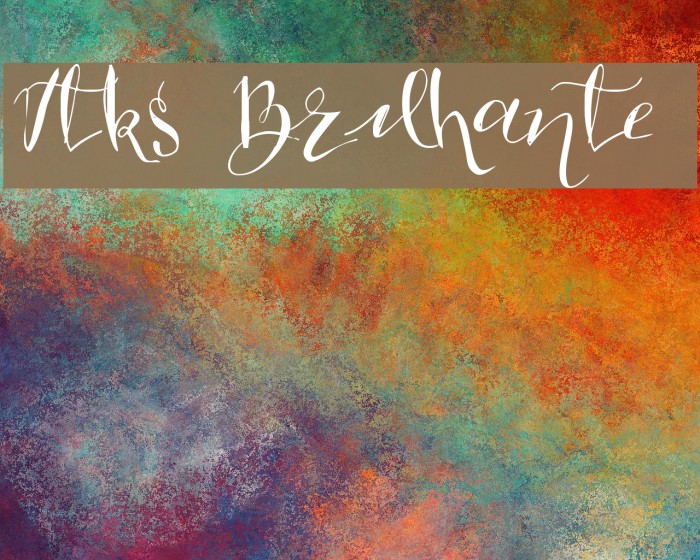 Vtks Brilhante 2 Font examples