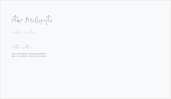 Vtks Brilhante Business Card