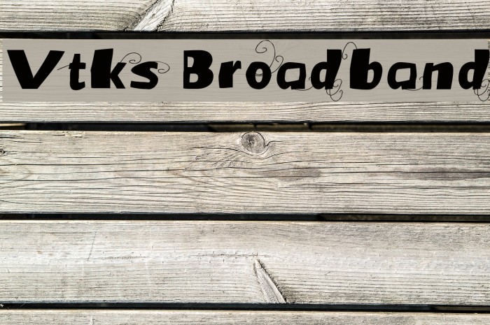 Vtks Broadband Font examples