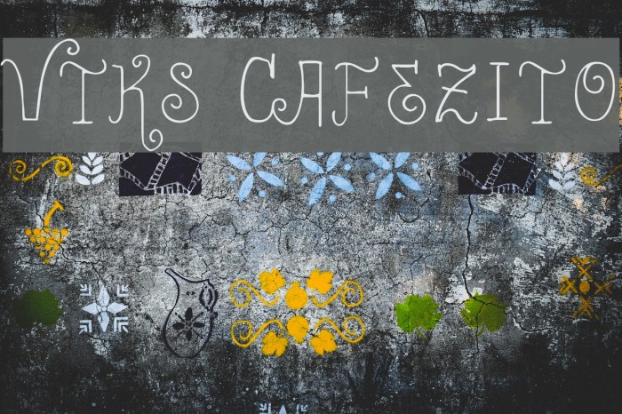 Vtks Cafezito Font examples