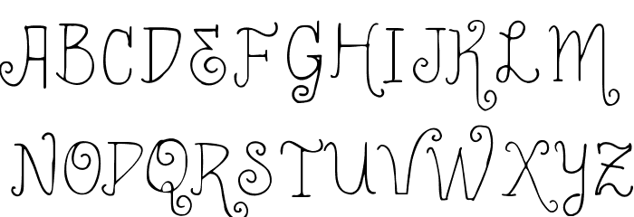 Vtks Cafezito Font LOWERCASE